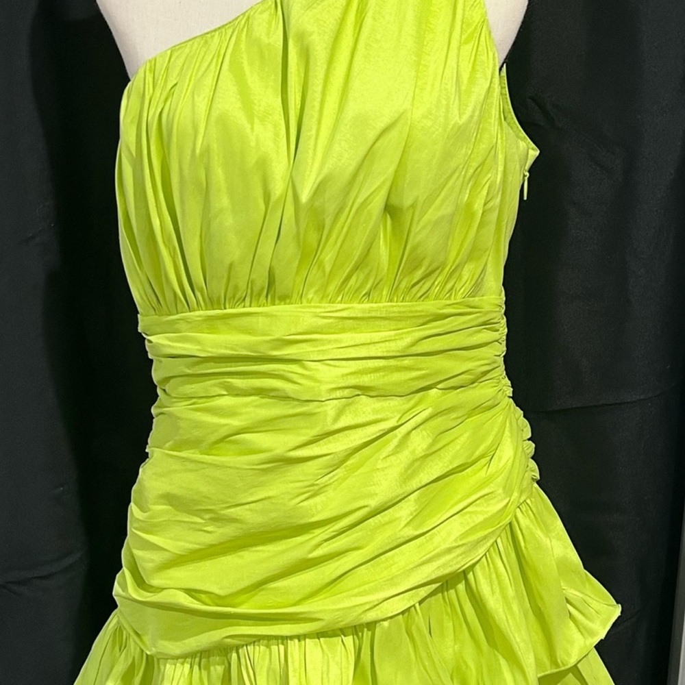 NWT Lord & Taylor Gabrielle Union Asymmetric Bare Shoulder Rosette Dress… - Picture 6 of 6
